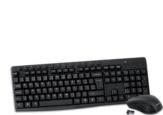 Omega Keyboard + Mouse CZ 2.4Ghz Black OKM071BCZ Omega Keyboard + Mouse CZ 2.4Ghz Black OKM071BCZ