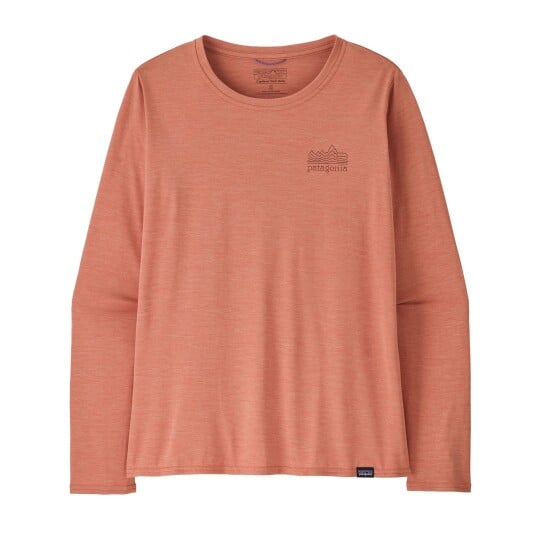 Patagonia W"s L/S Cap Cool Daily Graphic Shirt Strataspire: Moment Pink X Dye S