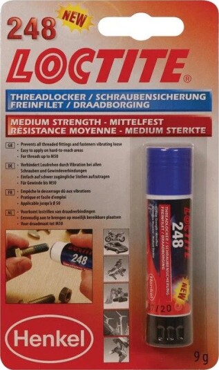 Loctite Gjengesikring 248 Stick Medium Styrke 9 g