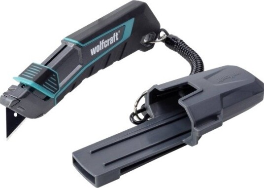 Wolfcraft Kniv Med Etui Trapezformet Blad „Pro Safety“