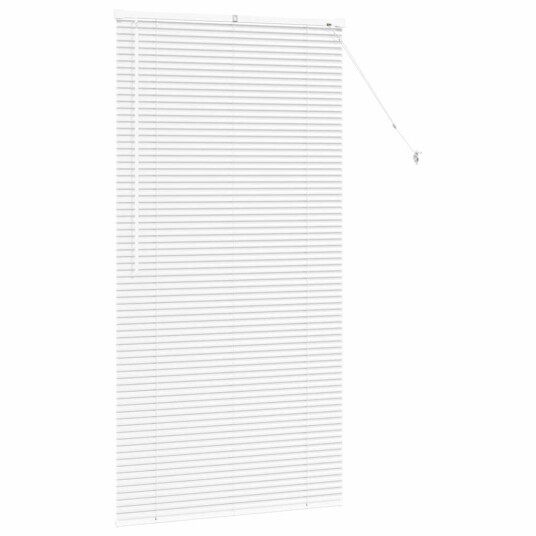 Vindu Persienne med gardiner Manual Hvit Aluminium Vindu Persienne med gardiner Manual Hvit Aluminium