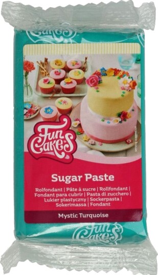 Turkis Fondant Fra Funcakes 250g | Slikkepott.No Turkis Fondant Fra Funcakes 250g | Slikkepott.No