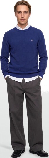 Gant Waffle Knit Sweater Blue S