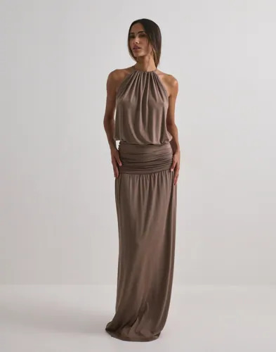 Nelly Brun Low Waist Flowy Maxi Skirt
