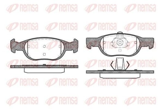 Bremseklosser REMSA 0588.10 Bremseklosser REMSA 0588.10