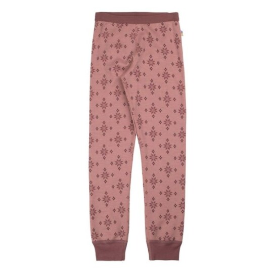 Joha Ice Crystal legging i ull/bomull til barn Rose