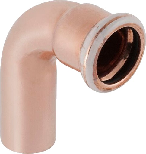 108 mm bøy CU 90° muffe/nippel Mapress