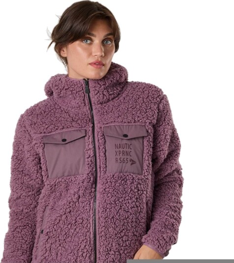 Nautic Xprnc Marstrand Stretch Pile Hood Jacket W Nautic Xprnc Marstrand Stretch Pile Hood Jacket W
