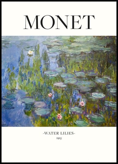 Water Lilies 1915 Plakat Plakat / 40x50cm