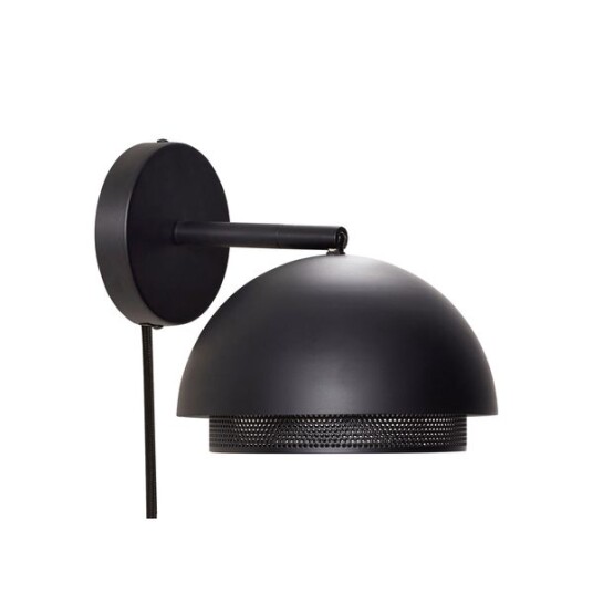 Hübsch Vegglampe Sort