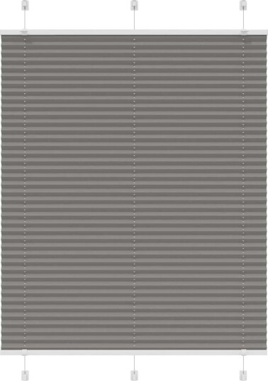 plisségardin antrasitt 105x150cm Stoff Bredde 104,4cm Polyester