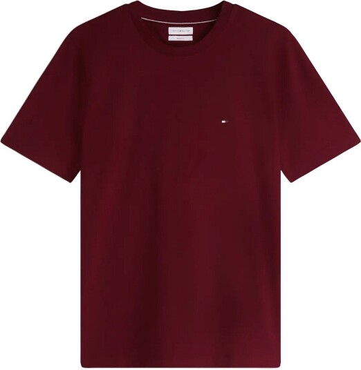Tommy Hilfiger Ess Seasonal Reg Fit Solid Tee   Burgundy   XXL