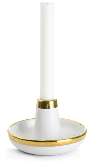 Enjoy Design Lysestake kammers hvit m/gull Enjoy Design Lysestake kammers hvit m/gull