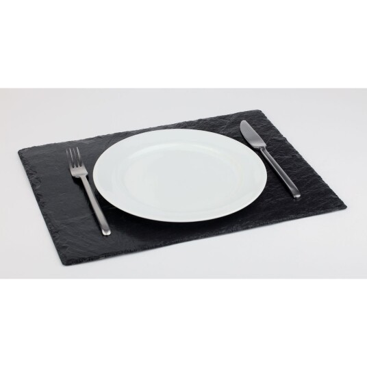 APS Skiferfat; 45x30x0.7 cm LxBxH; Svart; Rektangulær