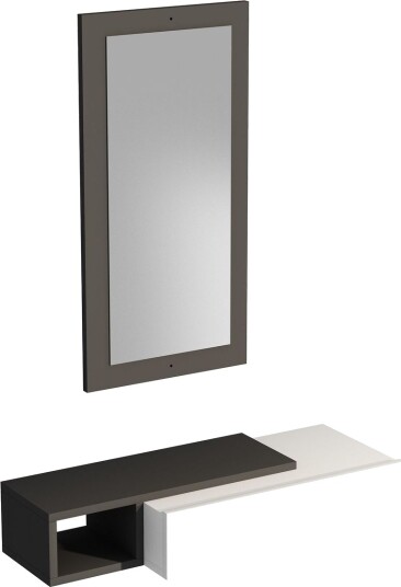 Vien Sidebord 82 cm - Antrasitt/Hvit