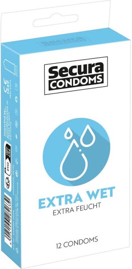 Secura: Extra Wet Kondomer 12 stk