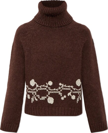 Moncler Dame Strikkevarer Brun S,