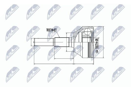 Nty Drivknute drivaksel NTY NPZ CH 011
