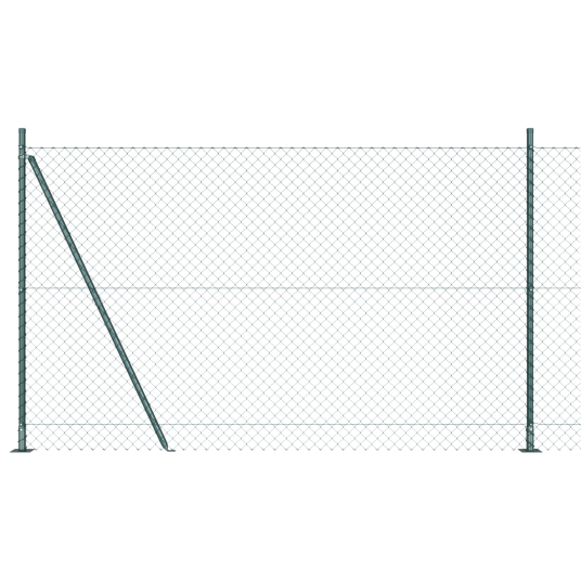  Gjerdepålesett sølv 10 x 1.4 m Galvanisert Stål