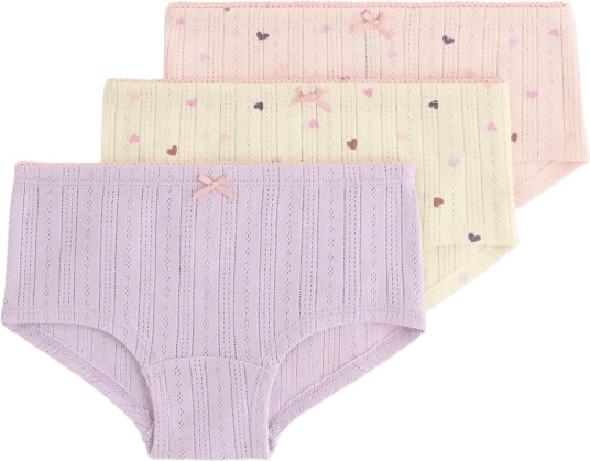 Lindex 3 Pack Hipster Briefs Pink 122/128