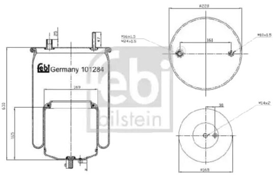 Luftbelg, fjæring FEBI BILSTEIN 101284