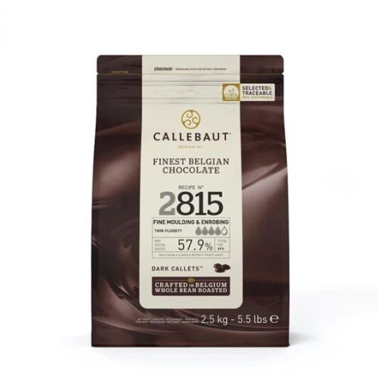 Mørke Overtræksjokoladeknapper 57,9% Barry Callebaut 2,5kg Mørke Overtræksjokoladeknapper 57,9% Barry Callebaut 2,5kg
