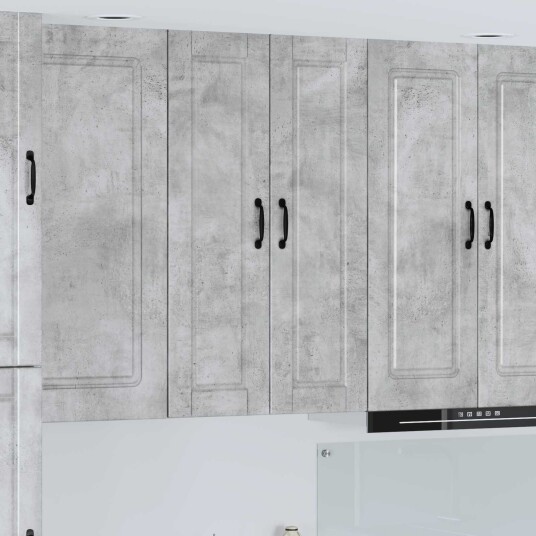  Kjøkkenskap med hylle Betonggrå 30 x 31 x 100 cm Konstruert tre