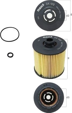 Oljefilter KNECHT OX 1312D Oljefilter KNECHT OX 1312D