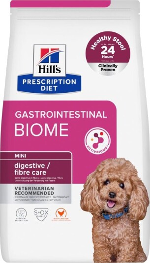 Hill'S Prescription Diet Gastrointestinal Biome Mini Med Kylling Sparepakke 2 X 6 kg
