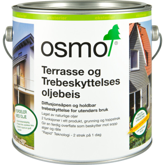 Osmo Trebeskyttelse Oljebeis 728 2.5l Rød Ceder
