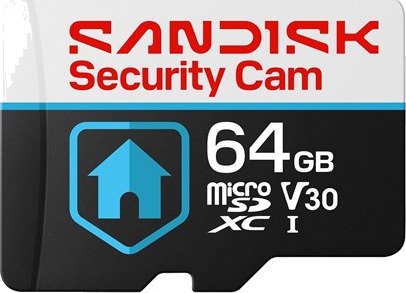 SANDISK Security Cam microSD - 100MB/s - 64GB
