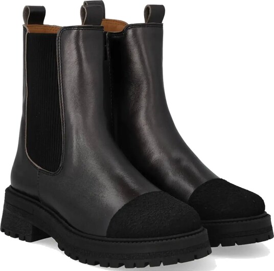 ANGULUS Booties Flat With Elastic Black 35