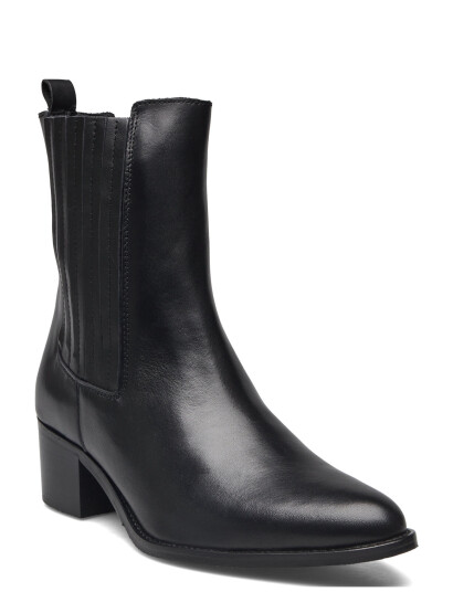 Bianco Biacarol Chelsea Boot Smooth Leather Black 36