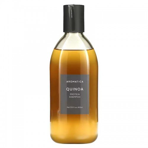 Aromatica Quinoa Protein Sjampo 400 ml - Vegansk Hårpleie for Tørt og Skadet Hår