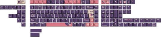 Keychron PBT Keycap Set Lunar Witch Nordisk lilla PBT 112 BO Keychron PBT Keycap Set Lunar Witch Nordisk lilla PBT 112 BO