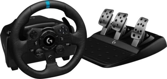 Logitech G923 PC ratt- og pedalsett (sort)
