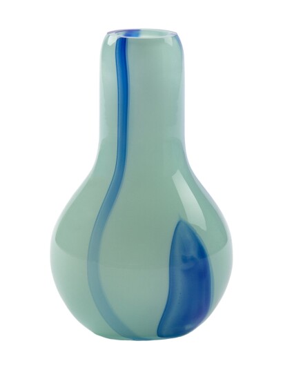 Kodanska Flow Vase Mini Blue LIGHT WSTRIPES H11CM