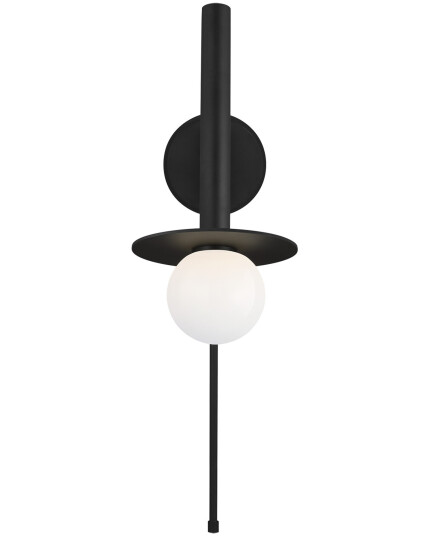 Visual Comfort Nodes Pivot Sconce Midnight Black