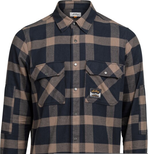Lundhags Men"s Järpen Lumberjack Shirt Black/brown Clay XL Lundhags Men"s Järpen Lumberjack Shirt Black/brown Clay XL