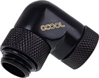 Alphacool Eiszapfen 90° adapter svart 17260 Alphacool Eiszapfen 90° adapter svart 17260