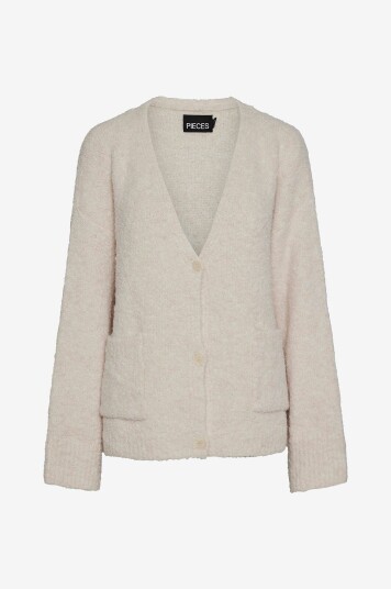 pieces - Kardigan pcNori LS V-neck Knit Cardigan BC - Beige
