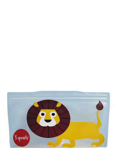 3 Sprouts 3 Sprouts Snack Bag (2 Pack), Lion/Blue - Blue - 17.78X19.05X0.05CM 3 Sprouts 3 Sprouts Snack Bag (2 Pack), Lion/Blue - Blue - 17.78X19.05X0.05CM