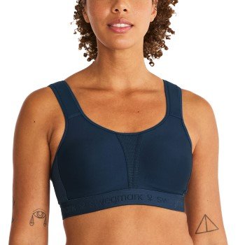 Swegmark BH Kimberly Iconic Moulded Cups Sports Bra Marine polyamid D 85 Dame Swegmark BH Kimberly Iconic Moulded Cups Sports Bra Marine polyamid D 85 Dame