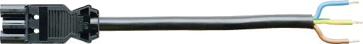 GST18i3 Tilkoblingskabel 3P Hann/Hunn HF 1,5mm² Svart 10M