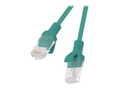 Lanberg Koblingskabel Rj 45 Hann Til Rj 45 Hann 25 Cm Utp Cat 6 Formstøpt Uten Hindringer Flertrådet Grønn Ral 6024 PCU6 10CC 0025 G