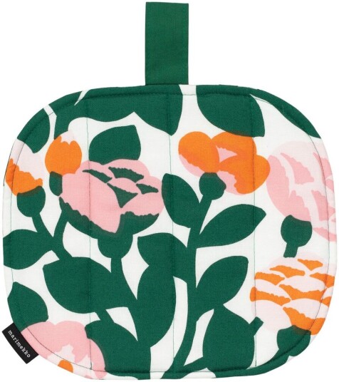 Marimekko Pieni green gryteklut 22x25 cm Grønn-oransje