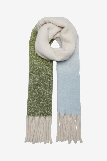 Only Skjerf onlBonnie Life Long Fringed Scarf Grønn
