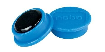 Nobo whiteboard magneter 10 stykk 24mm. Bl