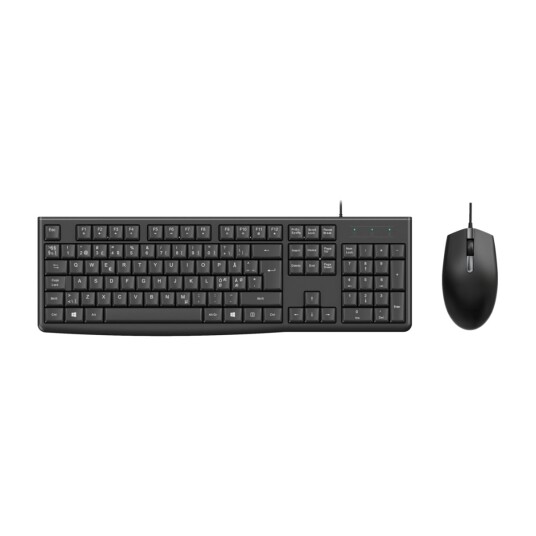 Eletra kablet USB tastatur og mus svart