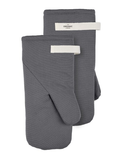 The Organic Company Oven Mitts Large Grey ONE SIZE